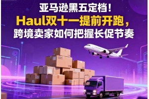 亞馬遜黑五定檔！Haul雙十一提前開跑，跨境賣家如何把握長促節奏