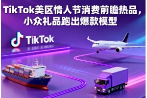 TikTok美區(qū)情人節(jié)消費前瞻熱品，小眾禮品跑出爆款模型