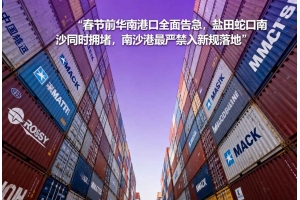 春節(jié)前華南港口全面告急，鹽田蛇口南沙同時擁堵，南沙港最嚴(yán)禁入新規(guī)落地