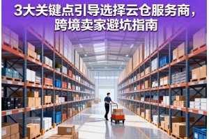 3大關鍵點引導選擇云倉服務商，跨境賣家避坑指南