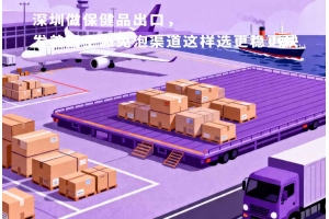 深圳做保健品出口，發(fā)美國空派免泡渠道這樣選更穩(wěn)更快