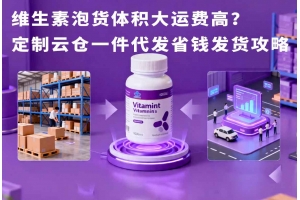 維生素泡貨體積大運(yùn)費(fèi)高？定制云倉一件代發(fā)省錢發(fā)貨攻略