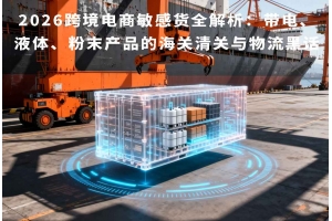 2026跨境電商敏感貨全解析：帶電、液體、粉末產品的海關清關與物流黑話